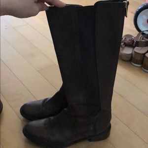 Tory Burch leather brown boots